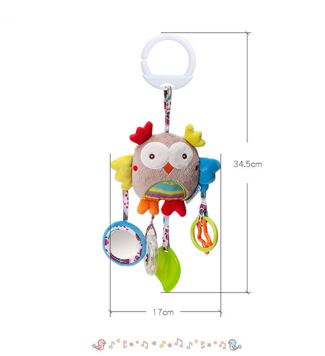 Baby Rattles Toys Stroller Hanging Soft Toy Cute Animal Doll Baby Crib Bed Hanging Bells Toys