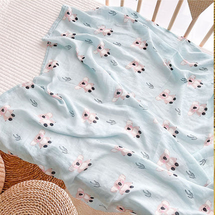 Newborn Cotton Muslin Swaddle Baby Blanket Wrap Cover