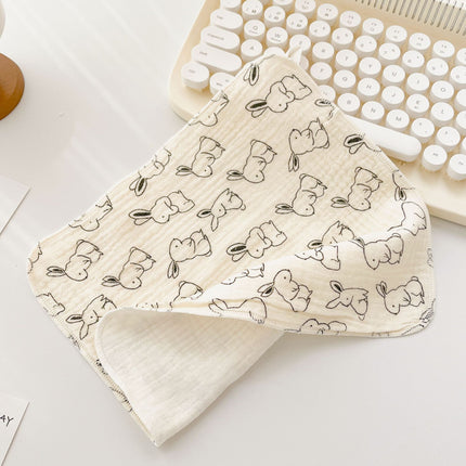 [Face Towel]Cotton Gauze Towel Muslin Newborn Burp Cloth Square Towels 4 Layers Handkerchief Baby Washcloth