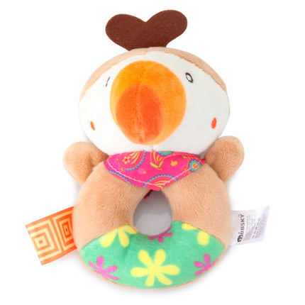 Cartoon Animals Crib Mobile Bed Bell Toys Baby Infant Toddler Baby Plush Rattle Plush Soft Rattles Toy Gift