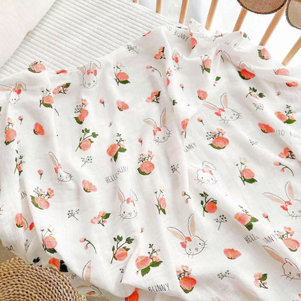 Newborn Cotton Muslin Swaddle Baby Blanket Wrap Cover