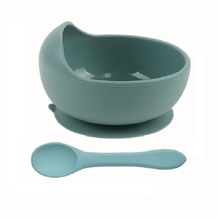 2PCS/Set Silicone Baby Bowl Food Grade Silicone Feeding Tableware
