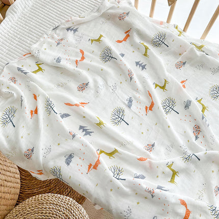 Newborn Cotton Muslin Swaddle Baby Blanket Wrap Cover