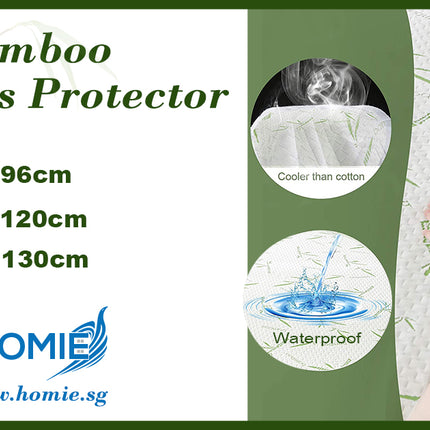(60x120cm)Bamboo Waterproof Mattress Protector